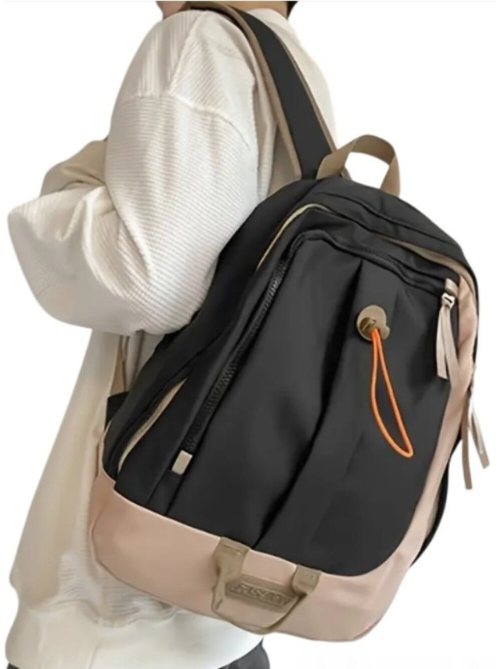 Harajuku-Inspired  Adjustable Lightweight Nylon Tassel Detail Backpack - NEW